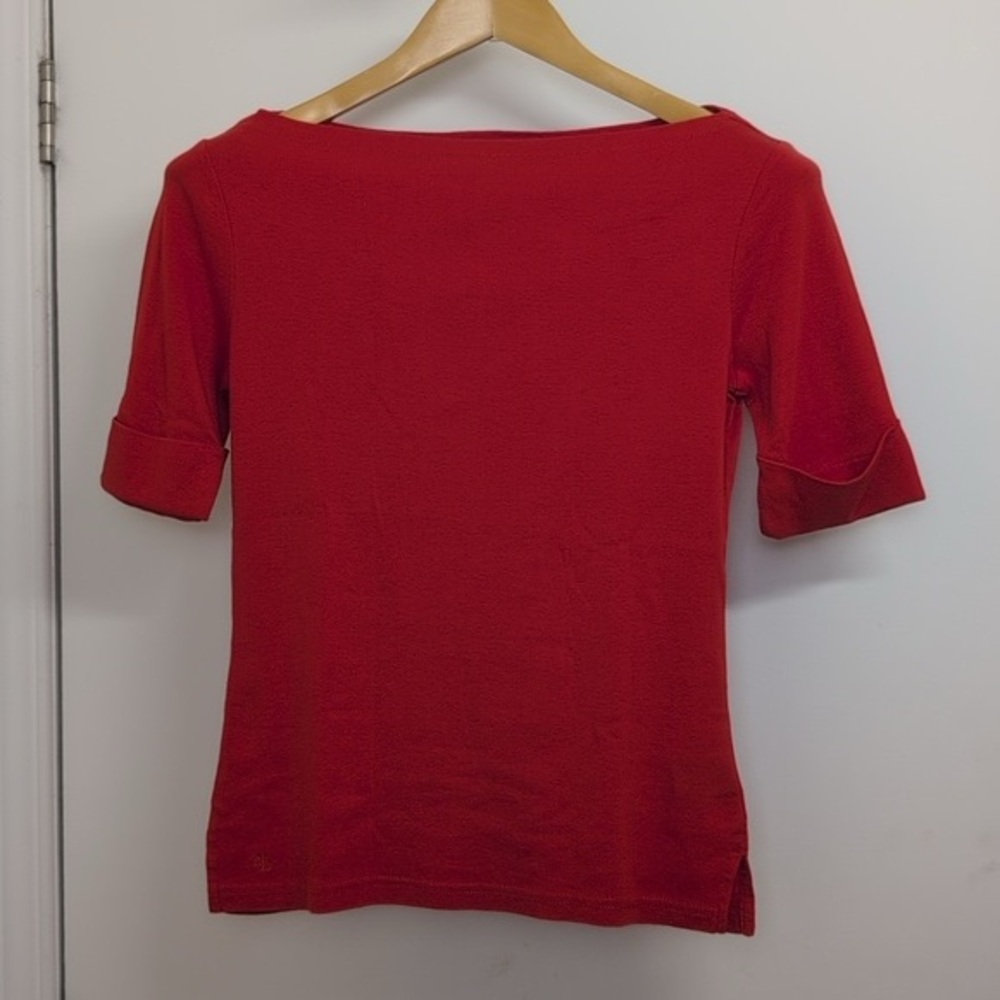 RALPH LAUREN RED TOP SIZE X SMALL
